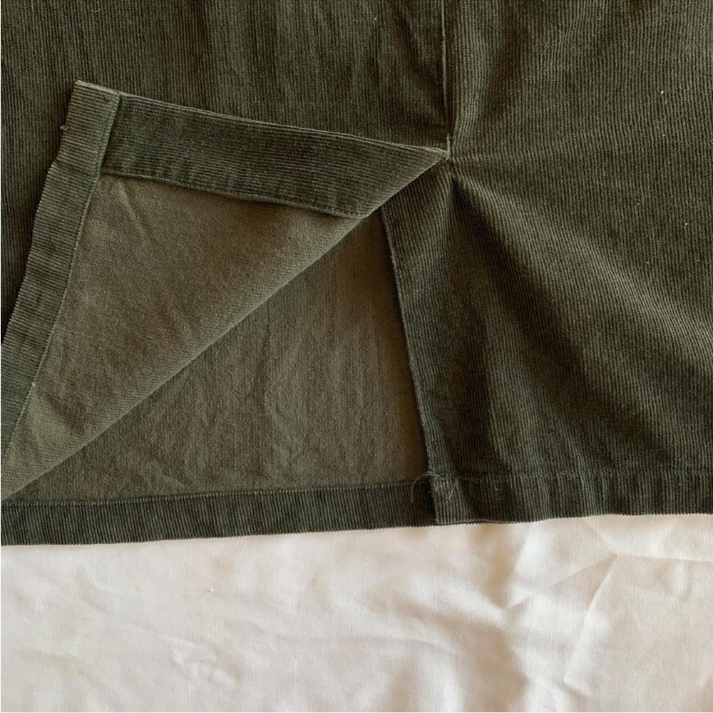 Vintage Green Corduroy Dress - Picture 5 of 6